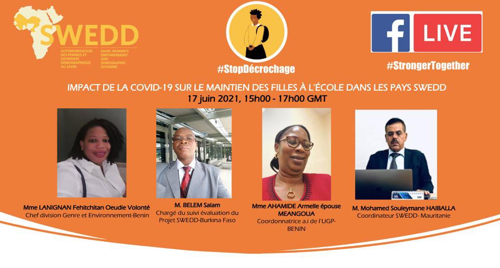 Leçons apprises et perspectives pour remédier au #décrochage scolaire des #Filles dans les pays #SWEDD #StrongerTogether #StopDecrochage #SWEDD