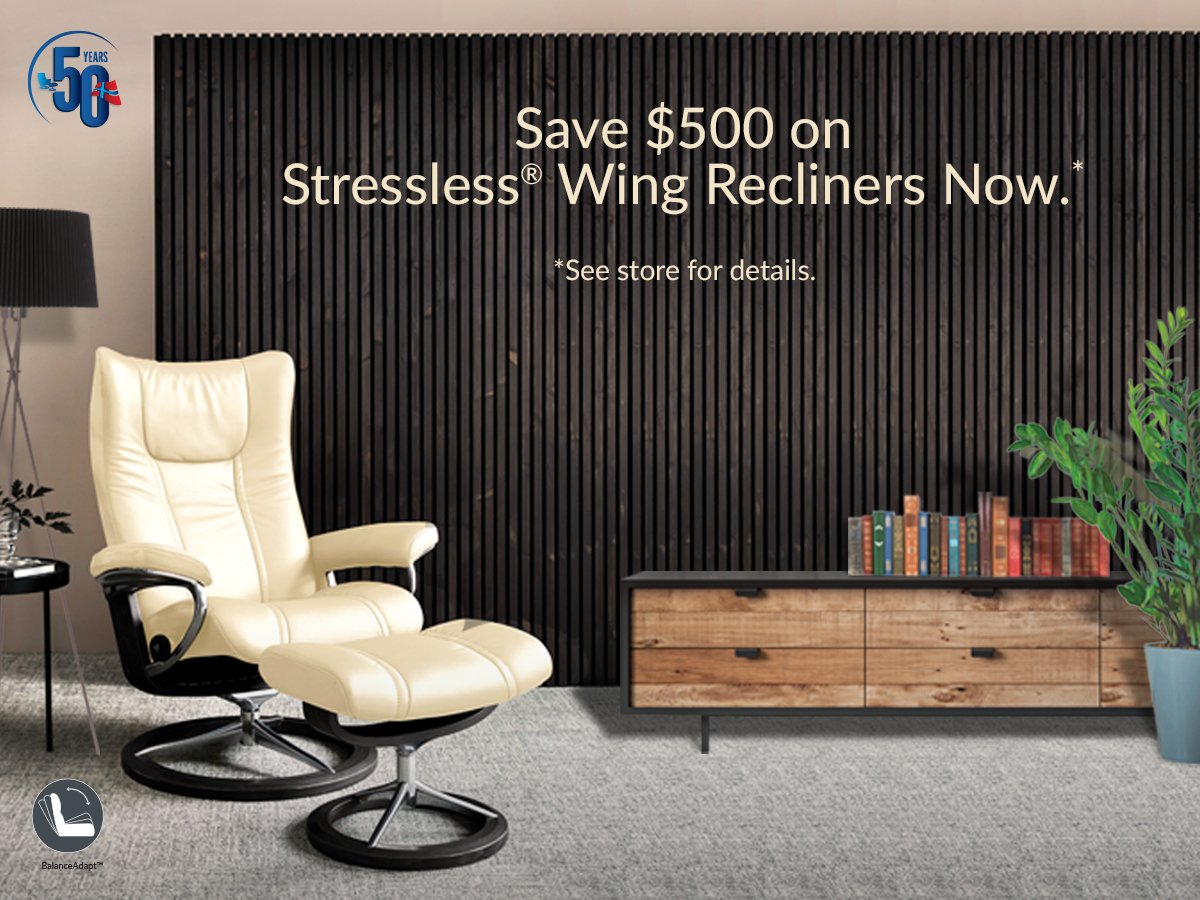 Stanges's tweet image. Save now thru June 21st on Stressless Wings in a size that will fit you like a glove.