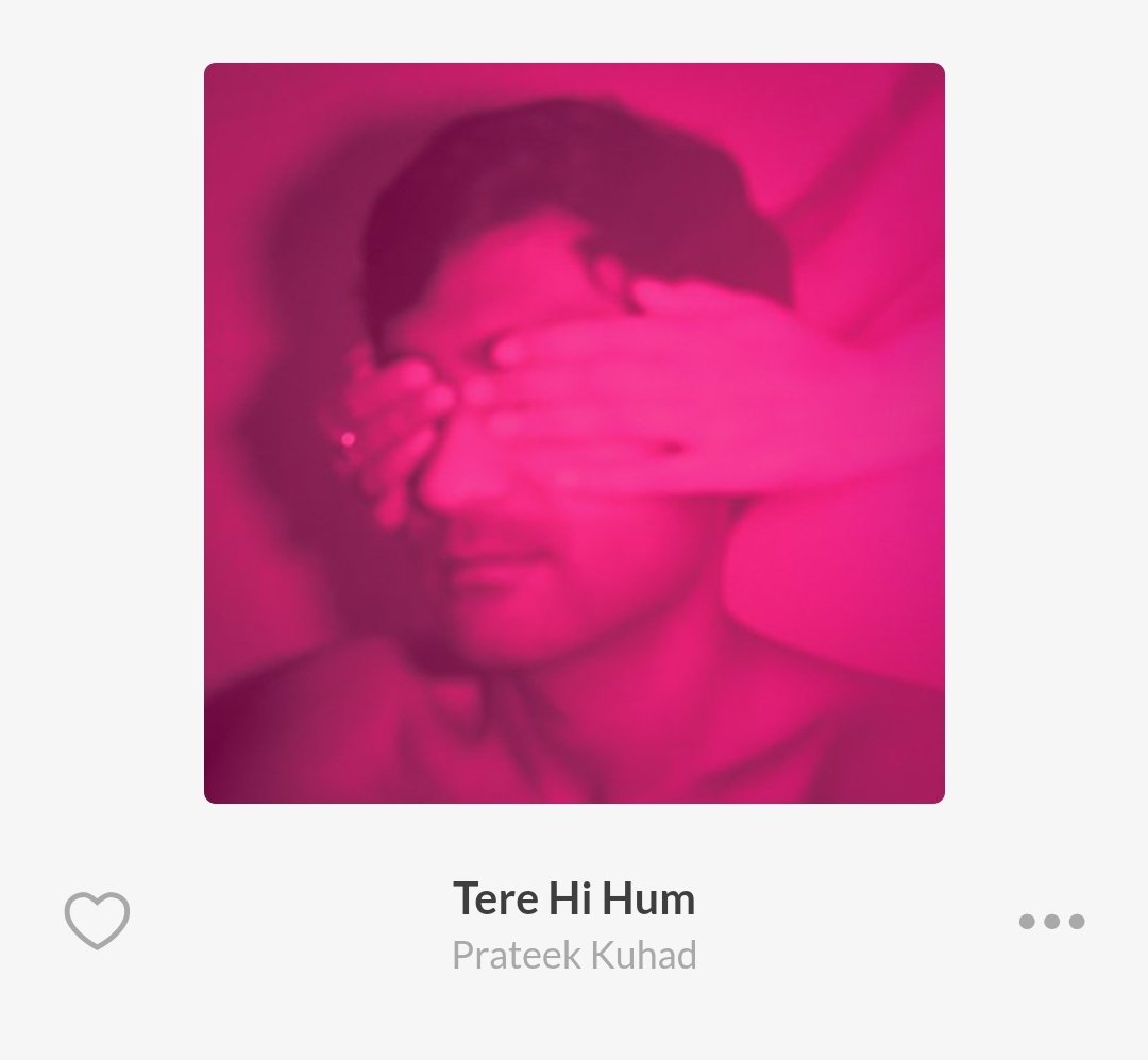 KrantiChavan2's tweet photo. @prateekkuhad you're really out here making our day with your music❤️

@prateekkuhad #TereHiHum https://t.co/59peQImq0W