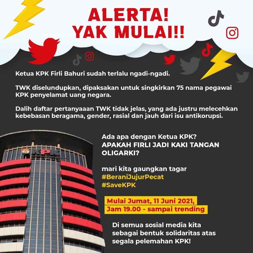 Yuk, mari kita gaungkan #BeraniJujurPecat #SaveKPK