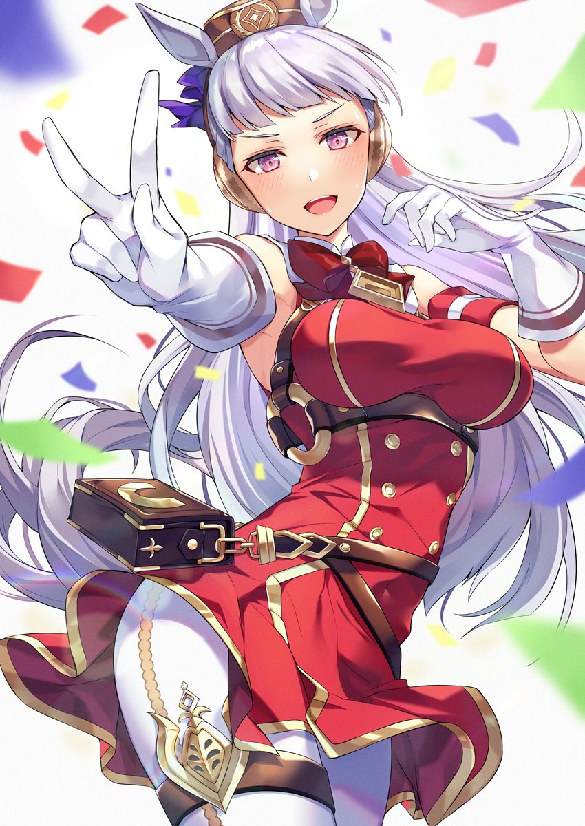 ピースするカッコ可愛いゴールドシップ イラスト ウマ娘うまぴょいまとめ