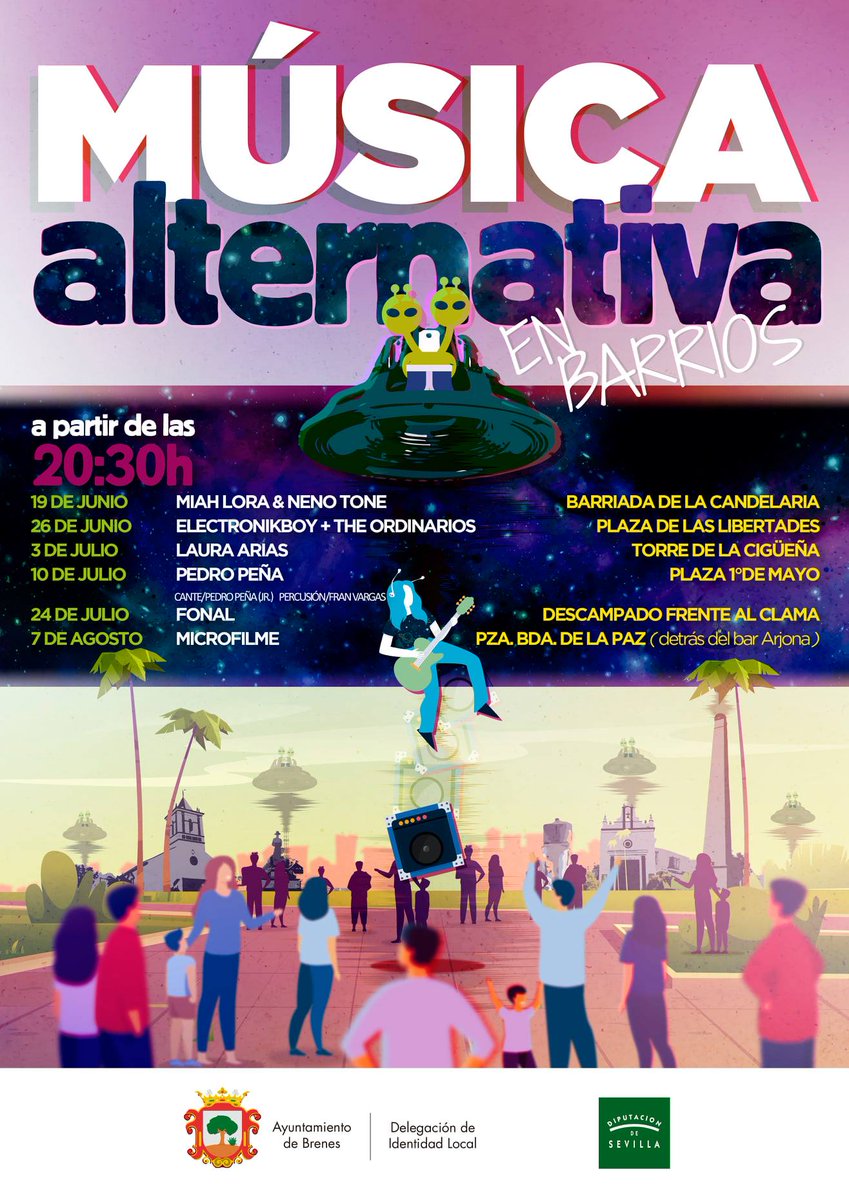Electronikboy estaremos actuando junto a @the_ordinarios  el Sábado 26 de Junio,en el pueblo sevillano de BRENES, en la Plaza de las Libertades a partir de las 20:30h. <3 
<a href="/aytobrenes/">Ayuntamiento de Brenes</a>  <a href="/florynata/">Flor y Nata Records</a>
 Records @the_ordinarios
 <a href="/_ELECTRONIKBOY/">Electronikboy</a>