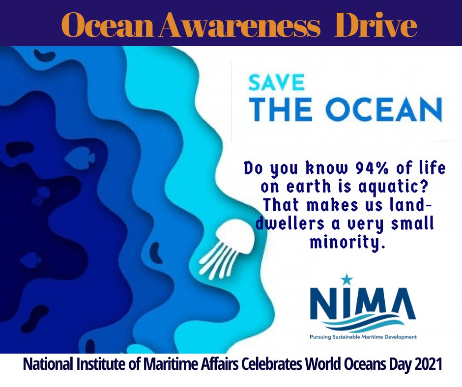 The goal of celebrating World Oceans Day is to spread Oceans in are important for our lives and protect them. 
#NIMAcelebratesoceans #Oceansonservation #saveourocean #notoplasticpollution #sustainableinnovations #plasticfreeoceans #protectmarinelife #AMBIS #DFO #IRD #FAO #UN