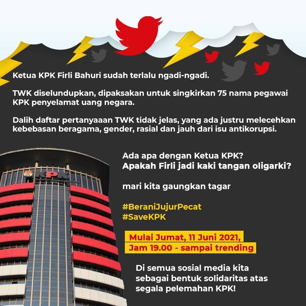 SKB__Official's tweet photo. #BeraniJujurPecat 
#SaveKPK https://t.co/J7PDJRBnSU