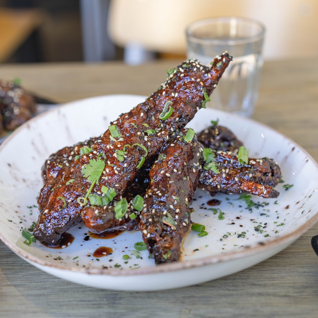 It's Friday Go all out with a plate of our crispy wok glazed banana lamb ribs. 

We're open for indoor and outdoor dining. We're also available on Uber Eats and Deliveroo⁠👅⁠
.⁠
.⁠
#bintang #maginhawagroup⁠
.⁠
.⁠
.⁠
.⁠
.⁠
#Lamb #tastyph #laksainlondon #kababayan