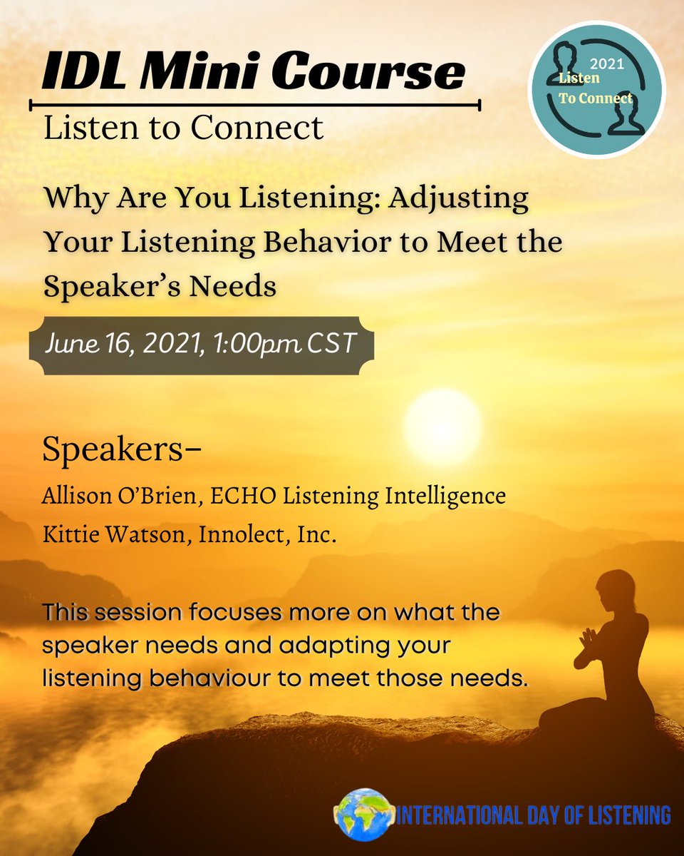 IDL Mini Course:
Listen To Connect.