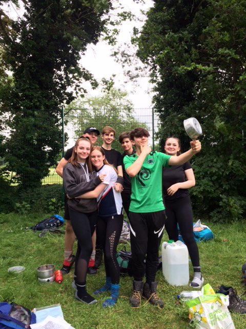 First group back today- trangia pan!