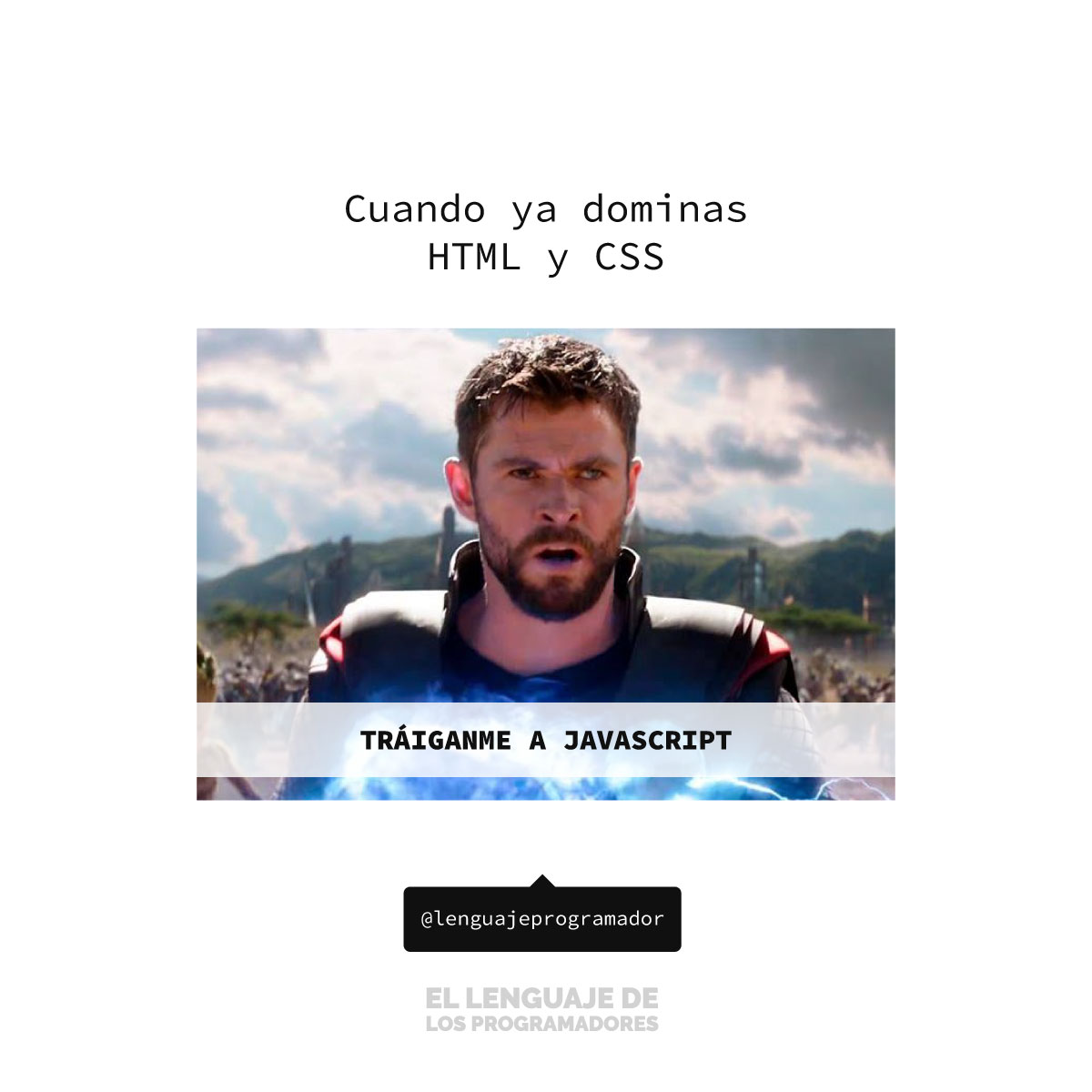 cod_programador's tweet image. Aprender un lenguaje de programación ya es otro level, ¿Qué opinan? Comenten ¿Cuáles manejan? 👇🏻
.
Sigue nuestro @lenguajeprogramador y contágiate de nuestra energía diaria ⚡
.
#lenguajeprogramador #coding #programming #code #softwaredeveloper #programmers #webdeveloper