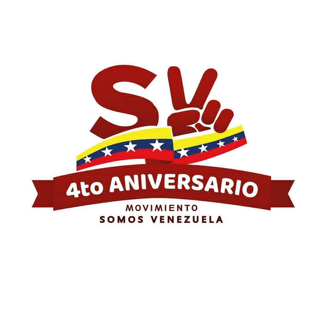 ¡FELICITACIONES!
Cumplimos #4AñosSomosVenezuela 🇻🇪

Gracias a conducción del Pdte <a href="/NicolasMaduro/">Nicolás Maduro</a>👨🏻 y trabajo d tod@s nuestr@s Brigadistas🙋🏻‍♀️🙋🏽‍♂️ logramos protección social del Pueblo, mi reconocimiento para ustedes👏

En este nuevo año vamos por más✌

#4toAniversarioSomosVenezuela