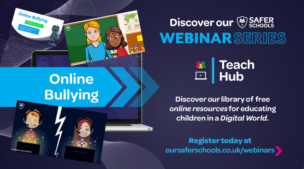 OurSaferSchools's tweet photo. Remote learning has seen an increased risk of cyber bullying towards children and young people! We have created a range of FREE resources and videos to help you engage and protect young people - check out our #TeachHub here (Licence Key: EDU-SAF-SCH-TH) 👉 https://t.co/oqNS72YPeT https://t.co/MqEiq3QcwC