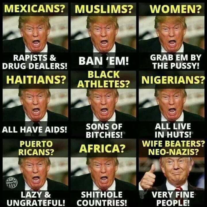 GoodGooblyDem's tweet photo. @TheRightMelissa Yet you worship a #racist man who reduces everyone. You conveniently forget Trump marked #cforcolored on the rental applications of Blacks and called for the death of the #CentralPark5 teens...they were innocent😡
#mexicansarerapists #sholecountries  #ChineseVirus #disloyaljews https://t.co/jSPjPtg1ML