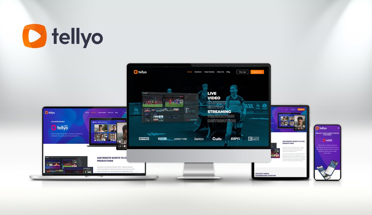 TellyoTV's tweet photo. The superiority of our live cloud-based #video #production platform is detailed in the major platform upgrades which continue to deliver excellence for our customers. These cutting-edge features are showcased through our redesigned website. https://t.co/WoOmbDYkep https://t.co/f6nnJI6RpZ