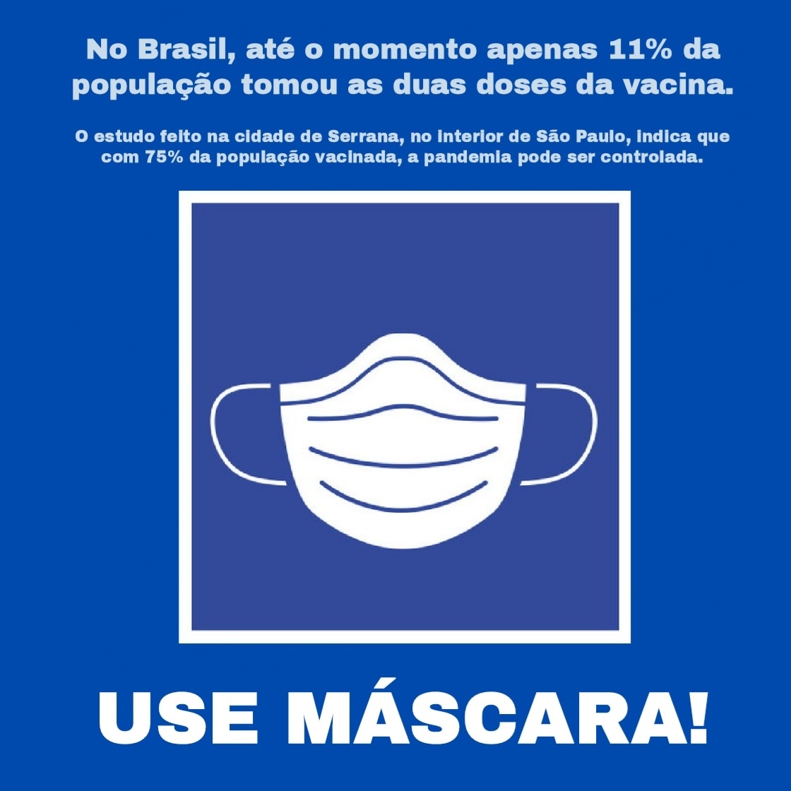 NeiOliveira's tweet photo. A pandemia NÃO acabou!
USE MÁSCARA!
#usemascara #sejadobem #cuidese #mascara #amoraoproximo https://t.co/CLbrYwgmqz