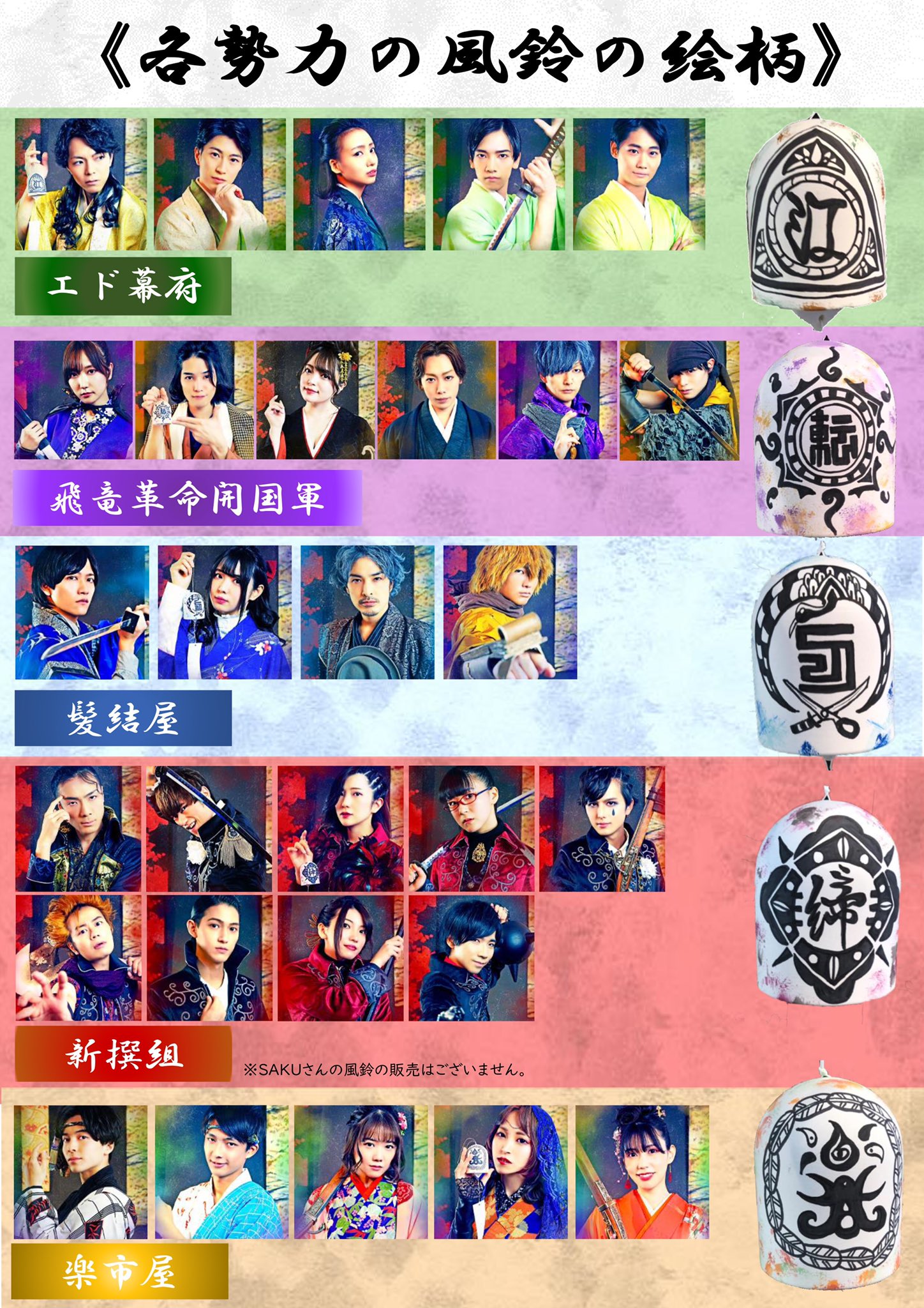 Spiral Chariots スパイラルチャリオッツ Hattori半蔵ivオリジナル風鈴締切まであと2日 皆様から頂いた風鈴 お洒落に飾らせて頂きます 6月13日 日 23時59分締切 お気持ちお待ちしております Spiral Chariots ショップ T Co