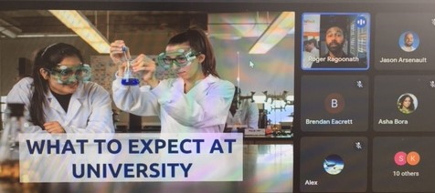 Thank you to <a href="/ontariotech_u/">Ontario Tech University</a> rep Roger Ragoonath who walked our students through an informative presentation about all the Ontario Tech Uni has to offer.  And thank you to our <a href="/StMarcellinusSS/">St. Marcellinus CSS</a> students and parents for joining us for our last post sec panel of the year.