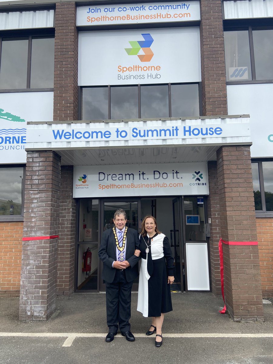 And we are open! #SpelthorneBusinessHub in Sunbury has officially been launched by The Mayor of Spelthorne. Today we have welcomed guests from across the business sector in #spelthorne and have heard from Aamar at @CoTribeOfficial on his vision for the incubator.