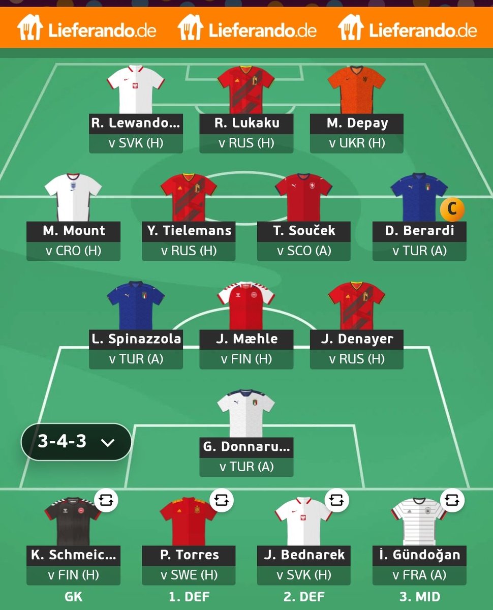 FPLRoss1's tweet image. Locked 🔒 unless Berardi doesn't start today. 

#FPL #FPLCommunity #EuroFantasy #Euro2021 #EURO2020