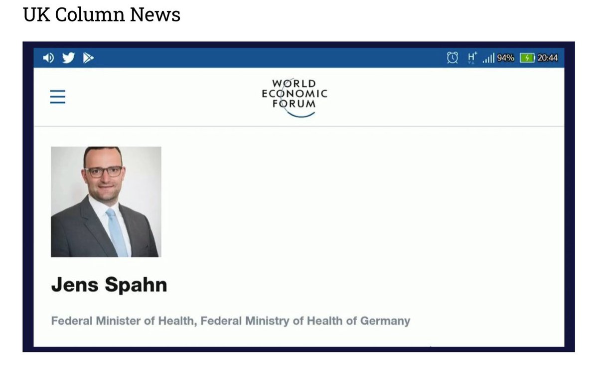 And here it comes unless we stop it ...the new vaccine passport. Document used to segregate people ...when did that last happen in Germany? And here's this man working with <a href="/wef/">World Economic Forum</a>