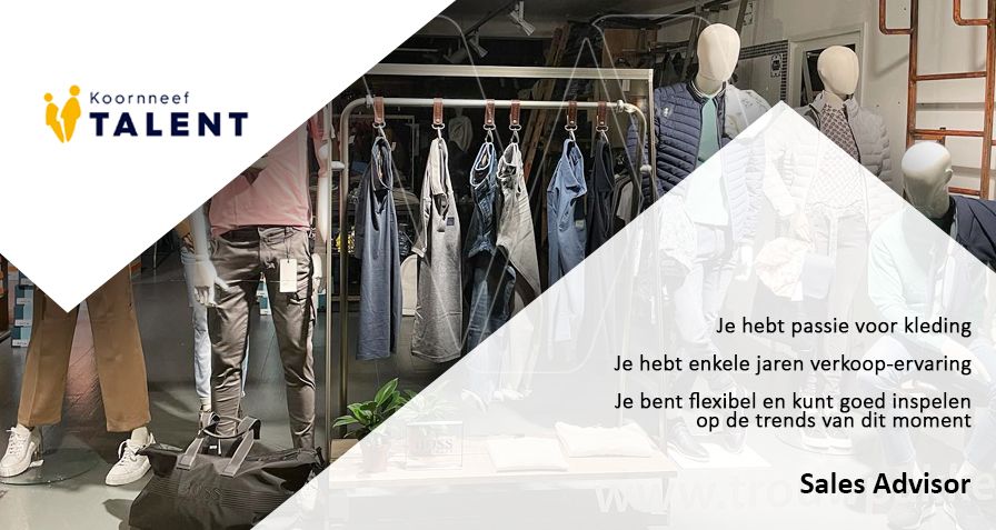 Bekijk #vacature Sales Advisor via <a href="/koornneeftalent/">Koornneef Talent</a> bij <a href="/BensFashion/">Ben's Fashion</a> in 's-Gravenzande op Westlandwerk.nl via buff.ly/3cs4R9a