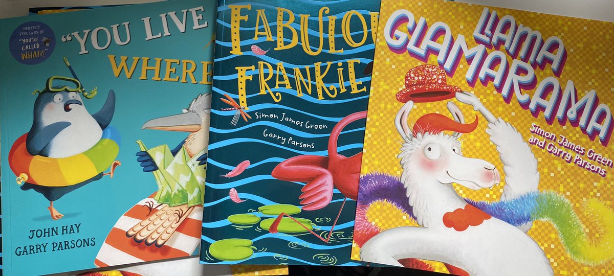 AFRReading's tweet photo. Preparing the prizes for our winners and runners up! Thank you Garry Parson @ICanDrawDinos for being one of our judges and donating signed copies of some of your books! They are fantastic 😀 …. Announcement of winners will be out in a matter of days! #CRUK https://t.co/2FEy7Ii4e0