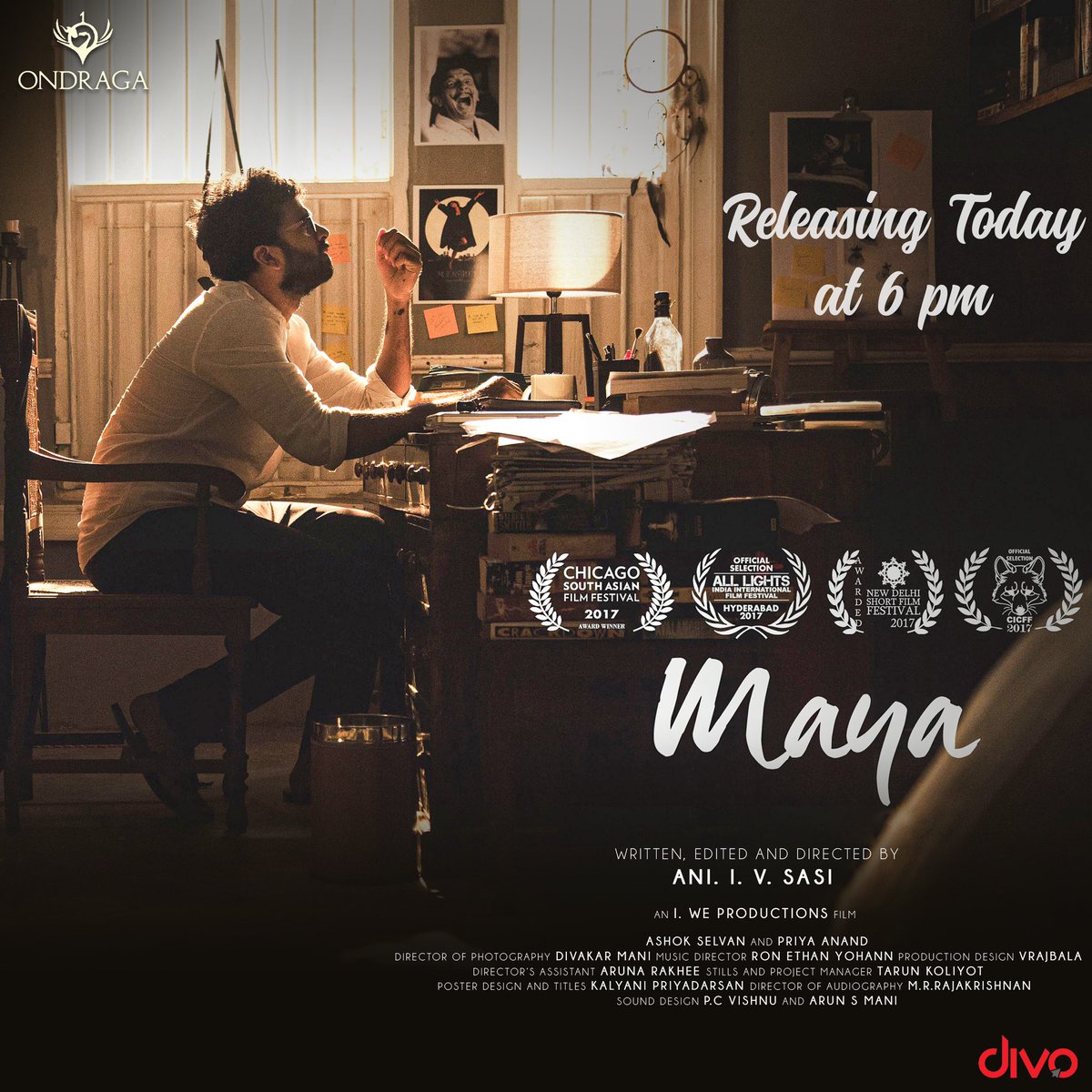 AshokSelvan's tweet photo. My personal favourite work of mine! 
 #Maya short movie is out now. Let me@know what you Guys think :) 

From #NinnilaNinnila #Theeni team

Check out here - https://t.co/ncCwJHk0t8

@AshokSelvan @PriyaAnand  @AniSasiOnO #DivakarMani @RonYohann https://t.co/ZBGftZ6R4t