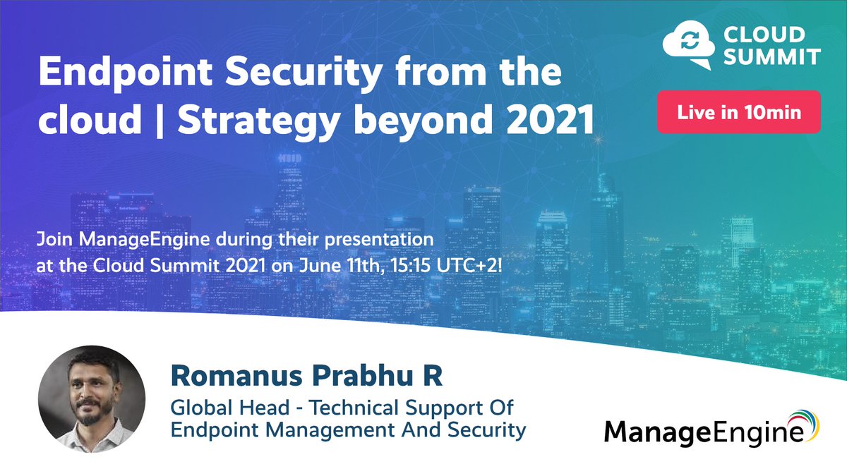 The speaker session of Romanus Prabhu R starts in 10 minutes!

👉 Join us: insightz.io/content/103/Cl…