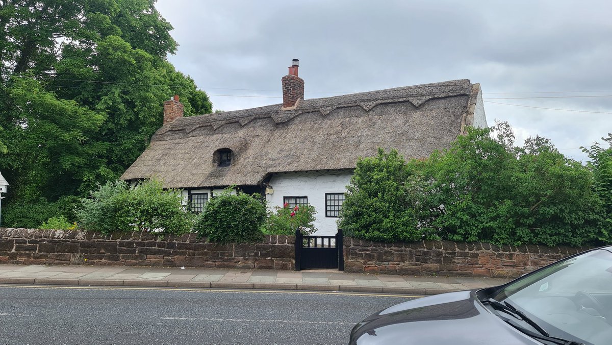 Lovely thatched cottage just near our house. #loveEngland