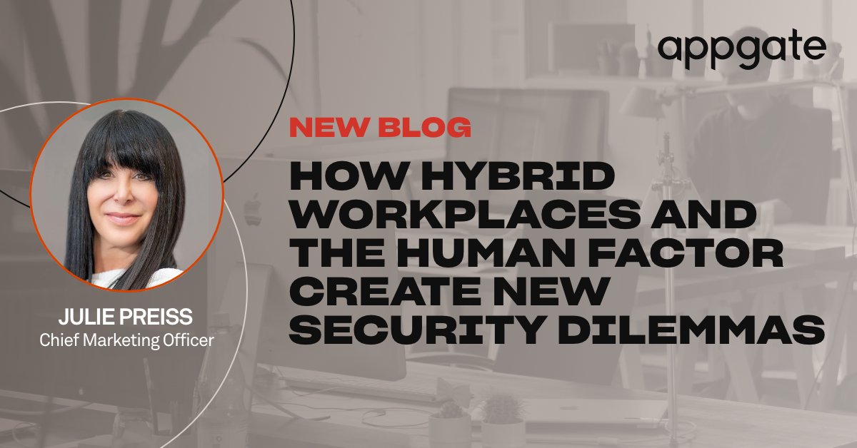 AppgateSecurity's tweet photo. Inspired by this week's WSJ article "Why the Hybrid Workplace Is a #Cybersecurity Nightmare," @preiss_julie reveals how to solve for #enterpriserisks created by the human factor as some employees return to offices while others stay remote.
➡️➡️ https://t.co/Latzd0V8hx https://t.co/SyIyPeYT9x