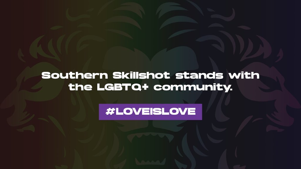 SSkillshot's tweet image. Southern Skillshot believe in fostering an inclusive space for aspiring athletes to be able to compete and show off their skills without fear of being hated or discriminated on based on their gender or sexuality. 

Happy #PRIDE everyone!