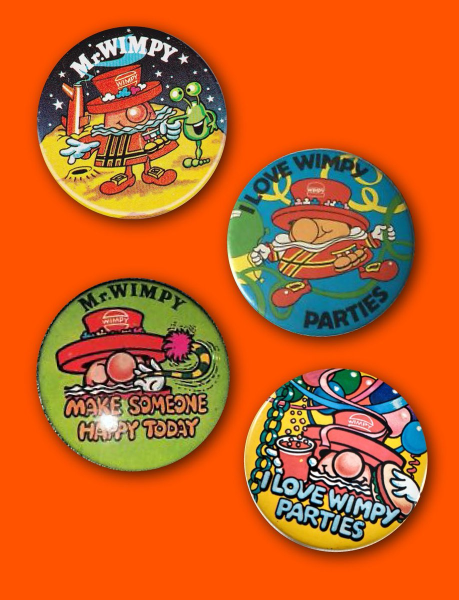 Pretty sure Wimpy would be our dream client and yes I’m going to try buy all of these badges on eBay.