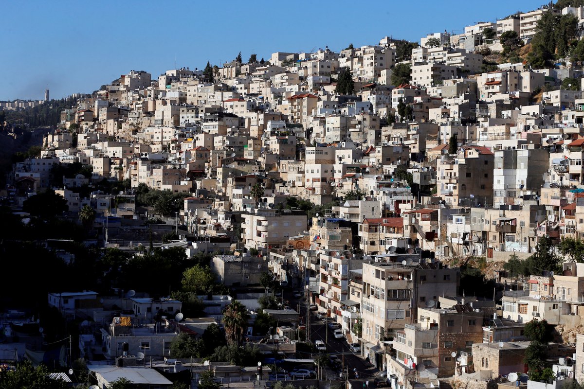 ajplus's tweet photo. Israel this week ordered 1,500 Palestinians in occupied East Jerusalem to evacuate and demolish their homes in 21 days — or pay the cost of Israel destroying them.

The houses are in al-Bustan, #Silwan, where Israeli settlers are trying to force 100+ families out to build a park. https://t.co/vl7vs5UFjj