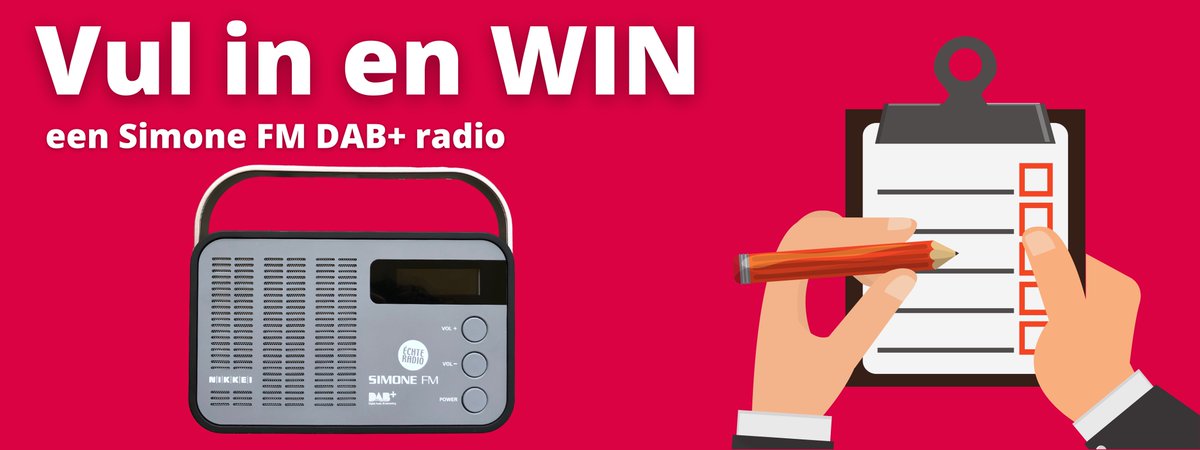 forms.gle/ESufQ7jrC2ooX3…
Vul in en WIN 🤳
Wij zijn benieuwd naar jouw mening over Simone FM!
Klik op de bovenstaande link en vul de enquête in. Hierdoor maak je automatisch kans op een fantastische DAB+ radio. 
De enquête kost 3 minuten van je tijd.
Delen graag!