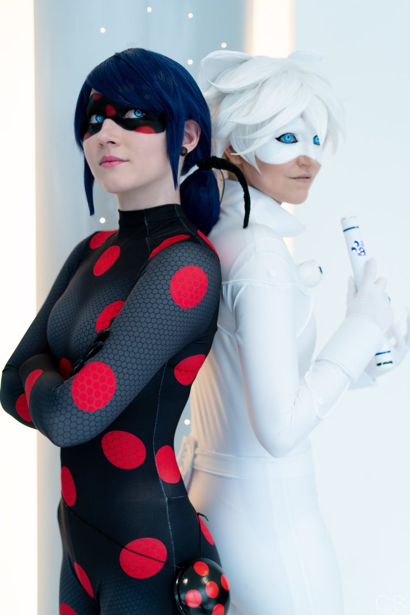 Sarah_Nyan_'s tweet photo. 🖤🐞🐱🤍
#ChatBlanc: Loulausch (insta) 
📸: @XxConnorx 
🎨: by me 
#MiraculousLadybug https://t.co/jkC3PeIZmM