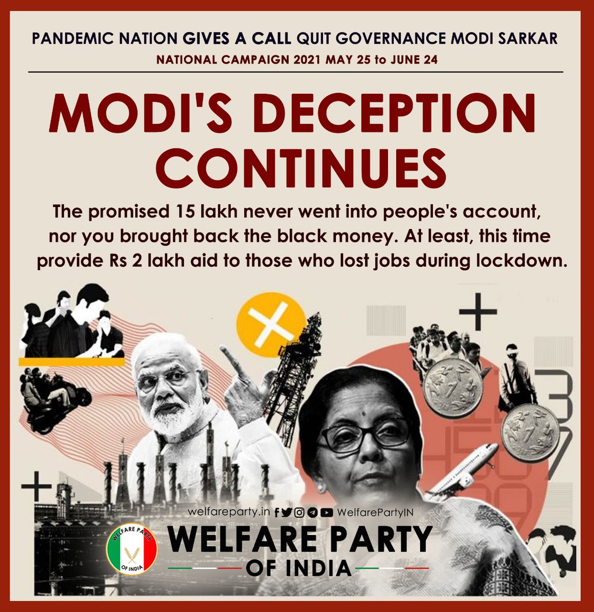 wpimaharashtra's tweet image. #Resign_PM_Modi 
#BJPLootingIndia