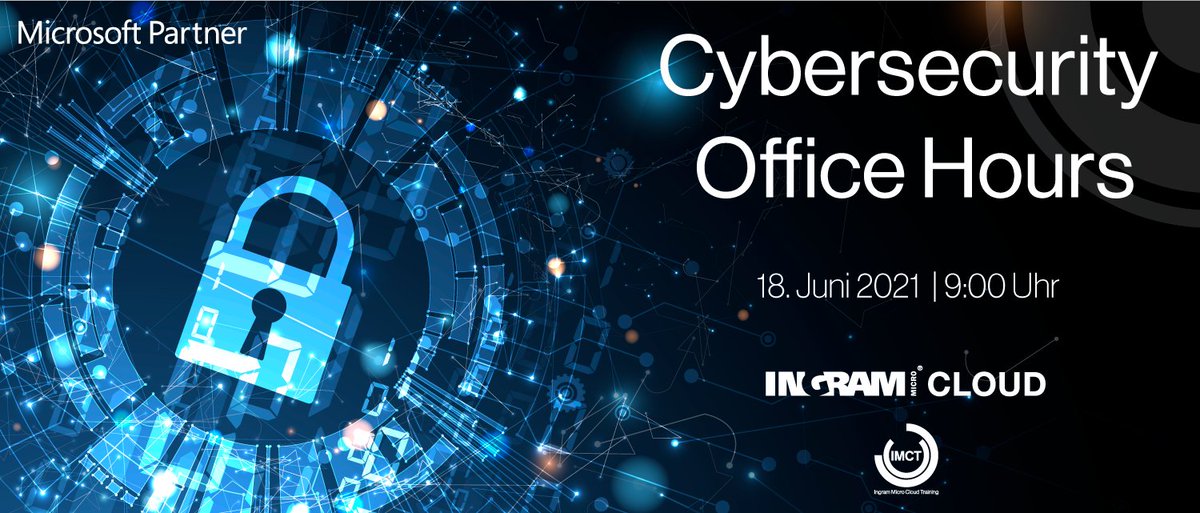 Sie interessieren sich für Sicherheit in der Cloud im Rahmen von Azure und Microsoft 365? 
Gleich anmelden unter: 
ingrammicrocloud.com/ch/de/events/c…

#Trainings #Events #moreasaservice #powerofmore #ingrammicro #ingrammicrocloud #cloud #IMC #onestopshop #Microsoft #Identity
