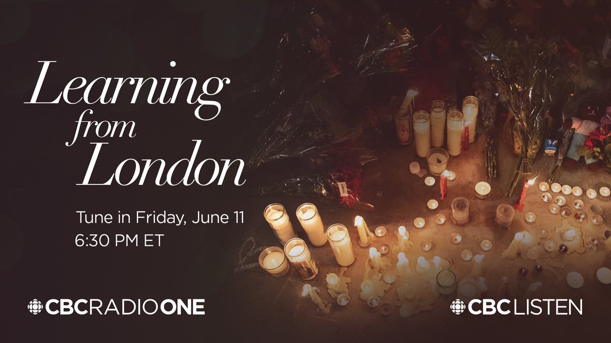 CBCQuebec's tweet image. In the wake of Sunday’s tragedy in London, communities want to know how we can move forward. Tonight at 6:30PM we are airing a special on CBC Radio and CBC Listen across Quebec and Ontario. 
Join us for a special live broadcast from London. cbc.ca/listen/live-ra…