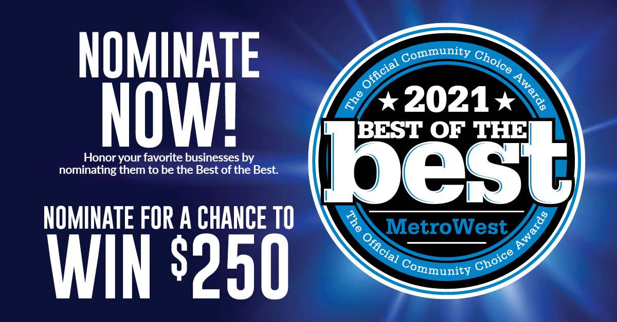 DMorticelli's tweet photo. Nominations for the Best of MetroWest are now open, submit your nominations for you favorite businesses today!  https://t.co/PrxsCJIK27 https://t.co/B12dCZWYKU