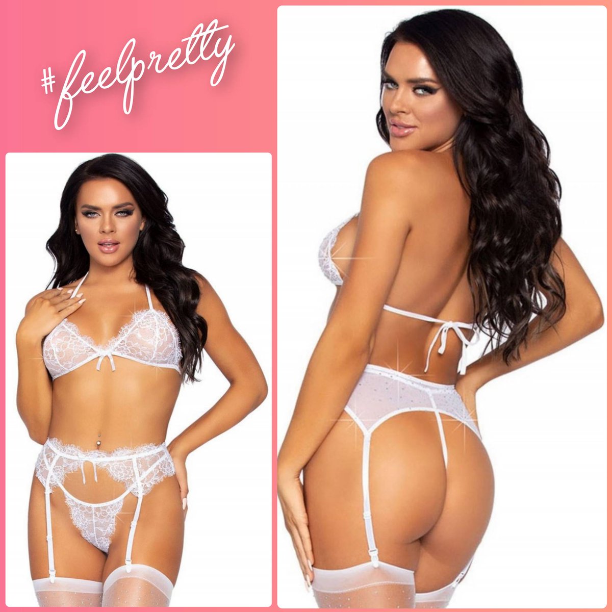 RebelRoseHg1's tweet photo. A sensational lingerie set from Leg Avenue featuring white eyelash lace and rhinestones ❤
Search for Katie on our website for more info 😀
#fridayflirt #feelpretty #lingerie #lingerieshop #lingerieonline #datenight #lacelingerie #happyfriday #fridayshopping #selflove https://t.co/CrEylLA6IJ
