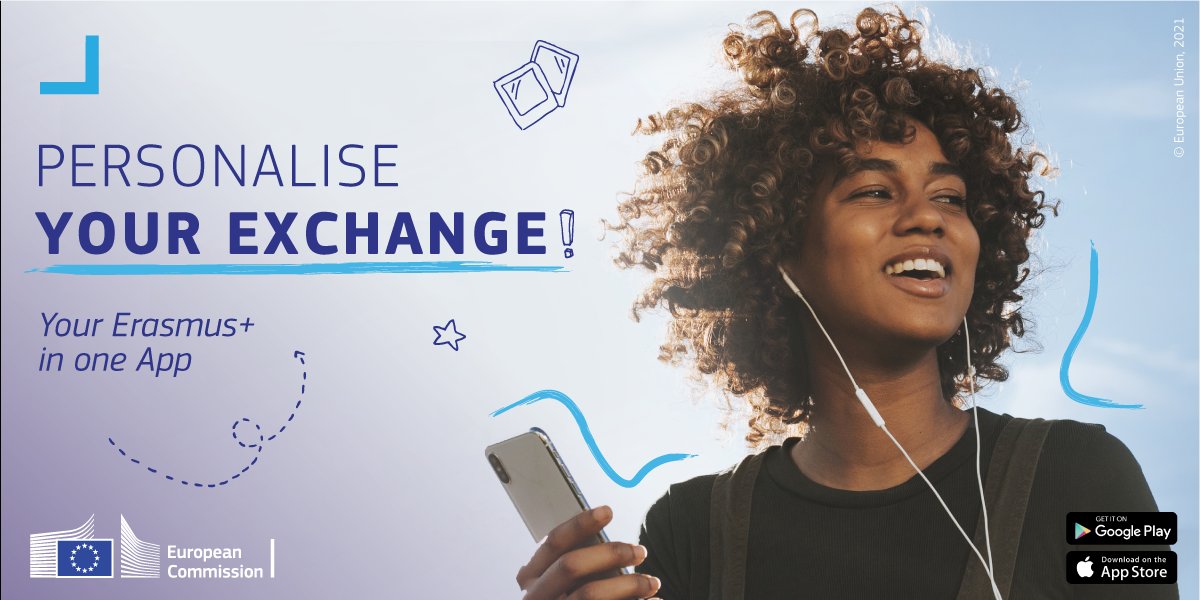 💪 With an Erasmus+ App account, you'll be able to select your home and host institution and be guided step-by-step through your #Erasmus exchange!

➡️ Your Erasmus+, now in one App! 

📲 Download the #ErasmusApp from your App Store