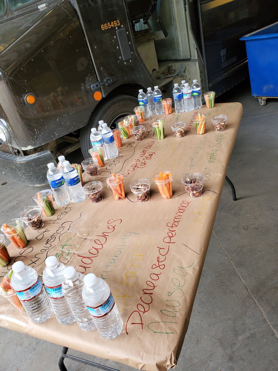 USaftey's tweet photo. Hydration Challenge Week 2 veggies sticks, trail mix and WATER!!!  #hydrationchallenege  # https://t.co/pBaPUFzjKE