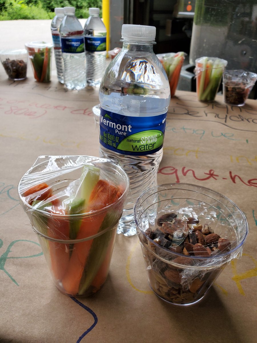 Hydration Challenge Week 2 veggies sticks, trail mix and WATER!!!  #hydrationchallenege  #