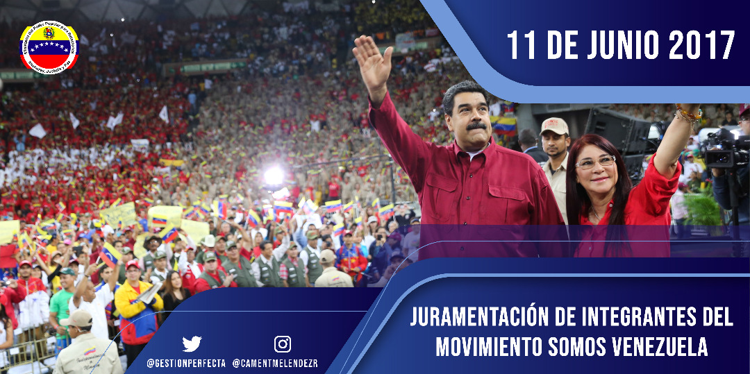 Hace cuatro años, nuestro Presidente <a href="/NicolasMaduro/">Nicolás Maduro</a> juramentaba a los primeros voluntarios del Movimiento Somos Venezuela, organización que ha asumido con responsabilidad y amor su misión de atender las necesidades de los sectores más vulnerables ¡Adelante, muchachas, muchachos!