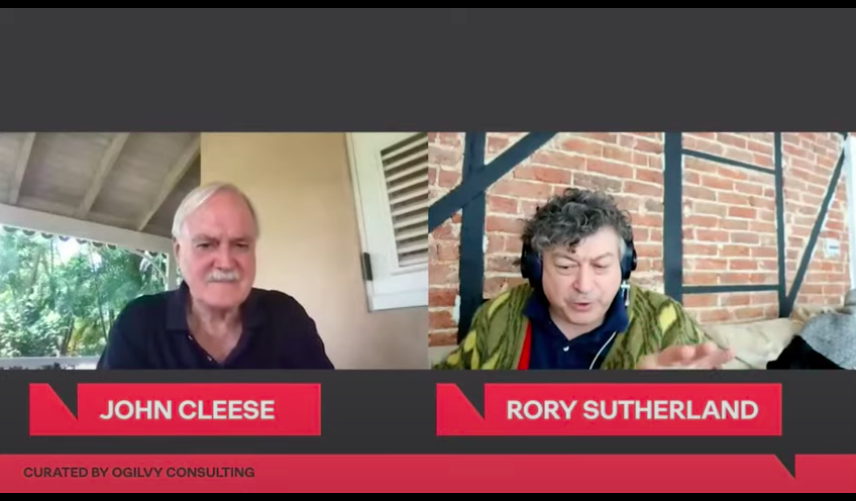 Is there a better way to finish the week than with some Friday afternoon BS? <a href="/rorysutherland/">Rory Sutherland</a> <a href="/JohnCleese/">John Cleese</a> 

#Nudgestock2021
