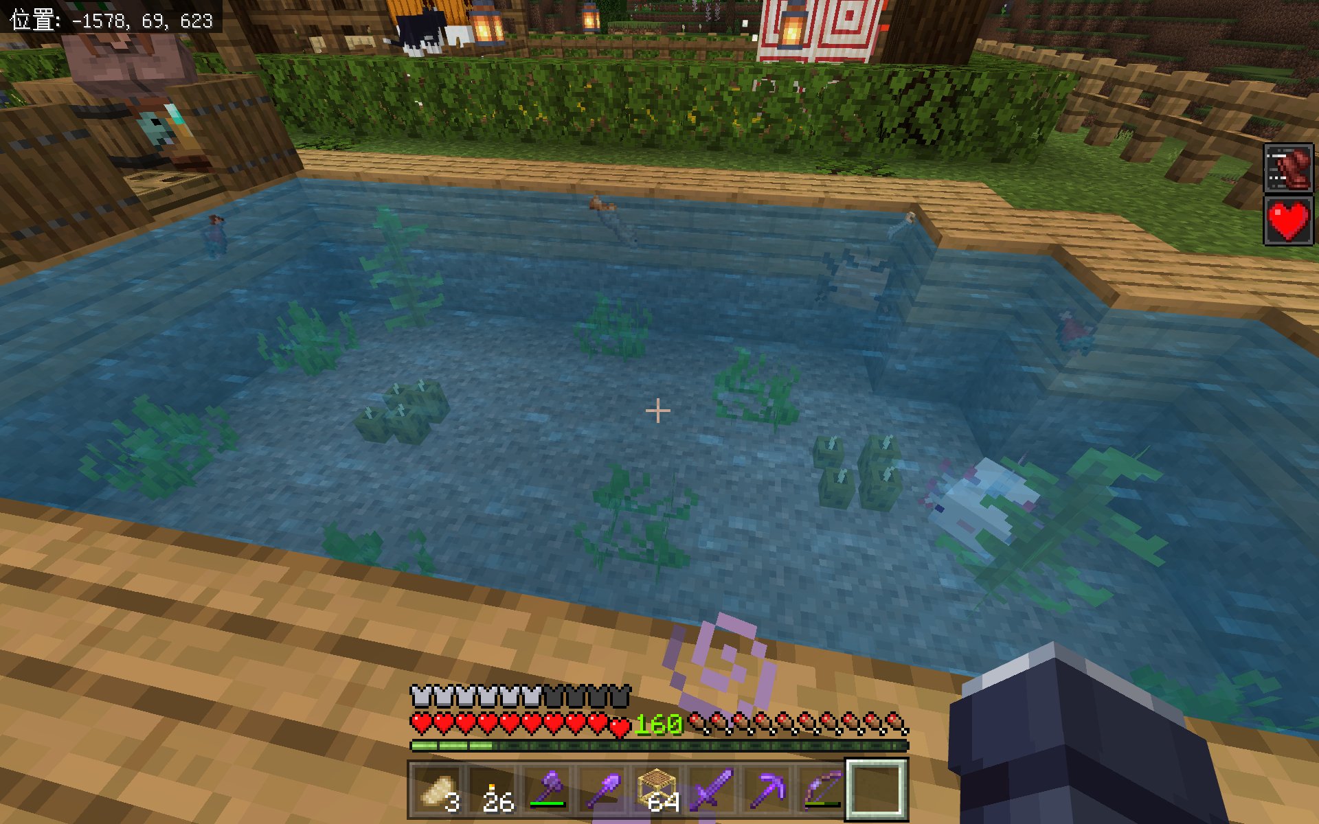 Matsu Minecraft Auf Twitter 釣り堀の魚が全部殺られた こいつ好戦的すぎるやろ W 水槽作るか マイクラ マインクラフト マイクラ統合版 T Co Blk2d7gdsd Twitter