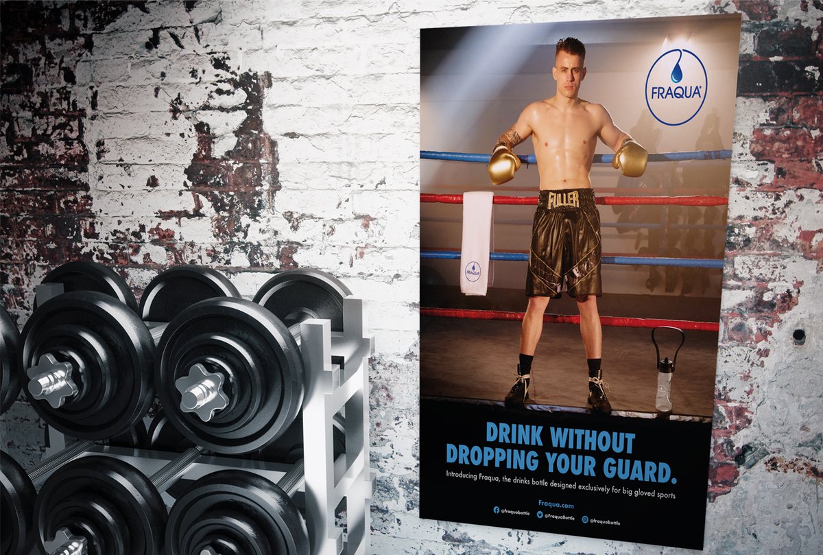 DesignIncUK's tweet image. We are very proud to have supported @Fraquabottle with their advertising campaign. The first in the series appears today in @RingMagazine
  bit.ly/2TmfIL6

#FraquaBottle #SportsHydration #GlovedSports #Boxing #KickBoxing #creativeadvertising #advertisingcampaign