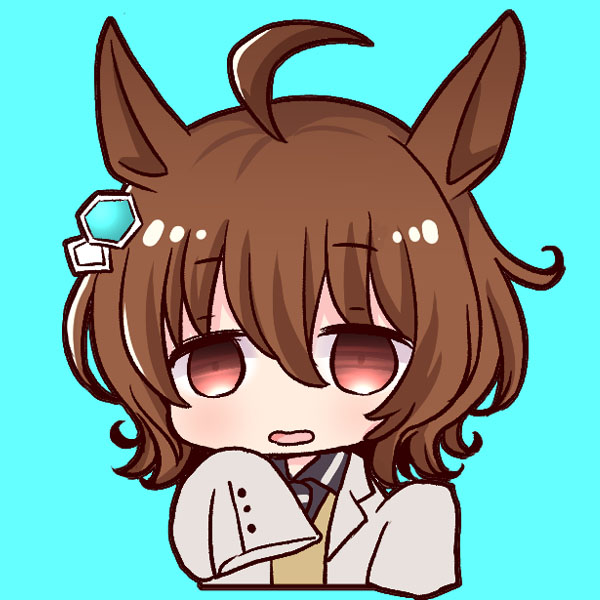 mihono bourbon (umamusume) 1girl solo animal ears horse ears brown hair cropped torso long hair  illustration images