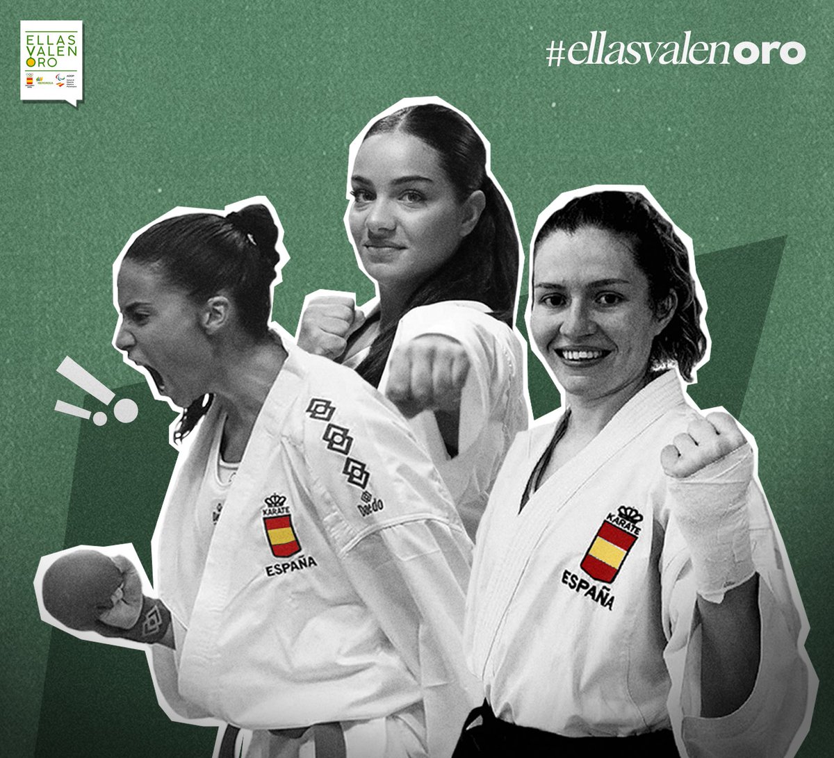 EL MOMENTO ES AHORA‼️💚😱

Las ✨ estrellas ✨ del <a href="/RFEKarate/">R.F.Española Karate</a> SUEÑAN con Tokio... ¡¡y para ello te necesitan en el Preolímpico de París!!

💬 ¡¡APOYA a nuestras cracks 🥋🇪🇸 y deja tu mensaje en comentarios!!

#EllasValenOro 🥇