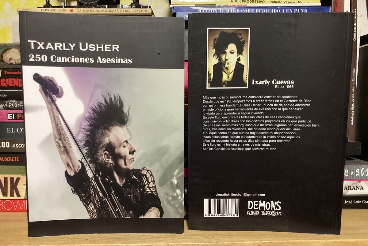 BAMBAMRECORDS's tweet photo. Ya tenemos Copias Disponibles del libro de Txarly Cuevas
250 canciones Asesinas.
TXARLY USHER
Demons Punk Récords.
#txarlyusher #librosrecomendados #librosenventa #demonsrecords #bambamrecords #TianguisdelChopo #coleccionistasdelibros #loscarnicerosdelnorte https://t.co/ycvNYPrpr7