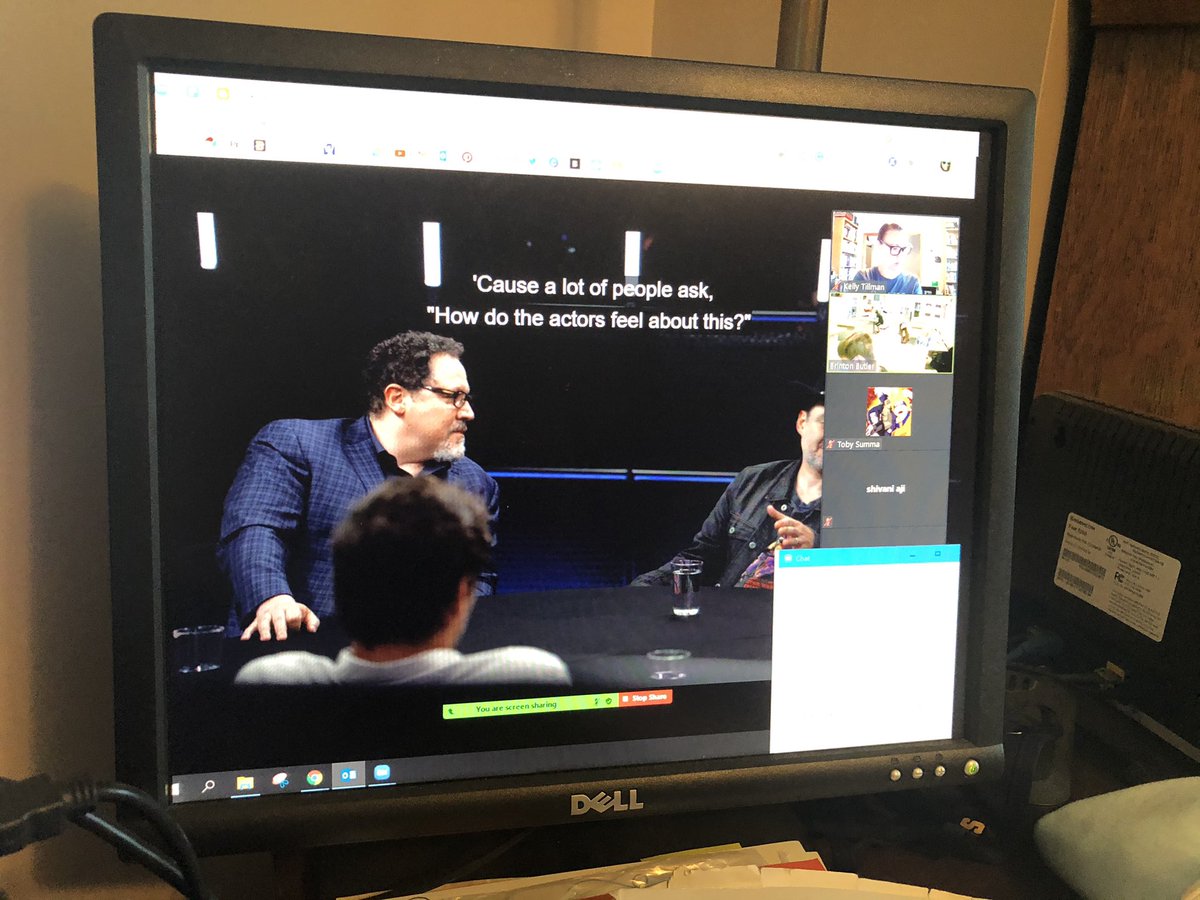 When your virtual class can’t interact with you because there’s no devices at school on the last day. You stream The Making of the Mandalorian to tie in with your art and tech unit.