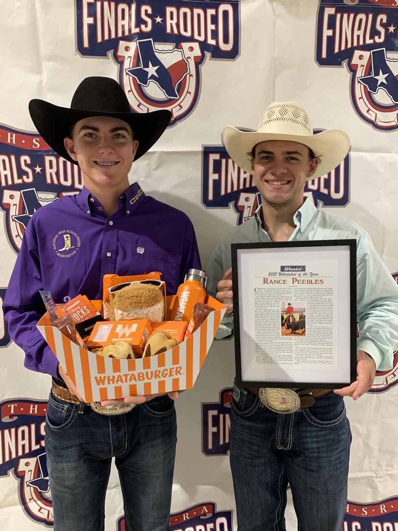 Rance Peebles is your 2021 Whatakid of the Year! He won <a href="/Whataburger/">Whataburger®</a> for a year, plus a basket full of gear. 

Read Rance's article and you will say, "Wow! What a kid!" &gt;&gt;issuu.com/979202/docs/fa…